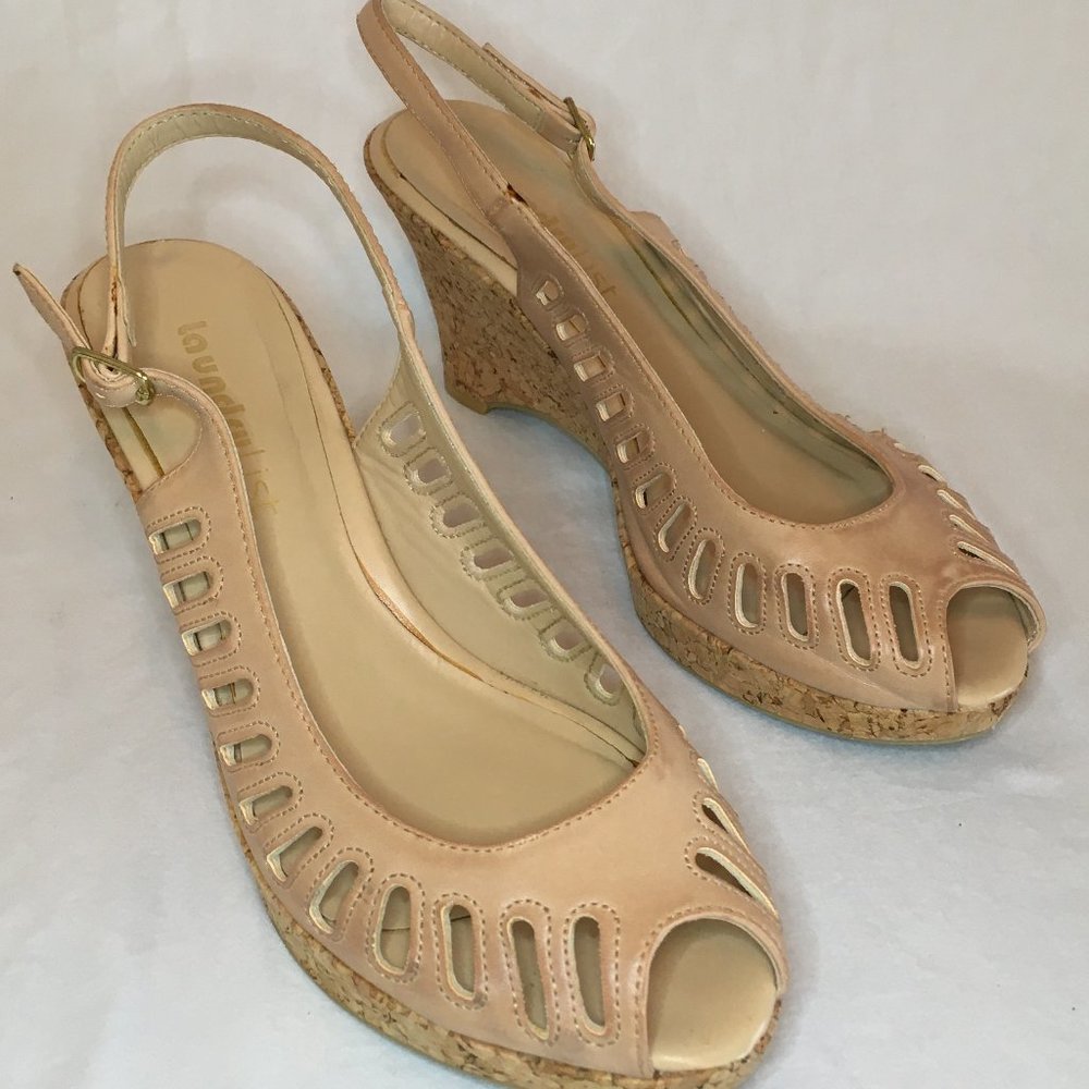 Laundry List Tan Cork Platform Sandal